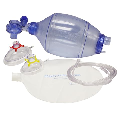 CPR Training Bag Valve Mask (BVM), Adult/Child, Single | MCR Medical