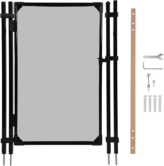 VINGLI Pool Fence Gate 4Ft x2.5Ft,Self-Latching Safety Fencing Gates