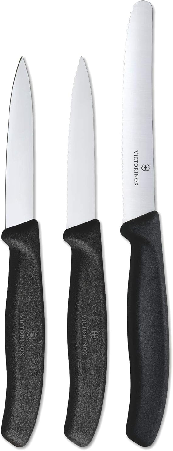 Victorinox 6.7113.3 Black Knife Set, 3 Pieces