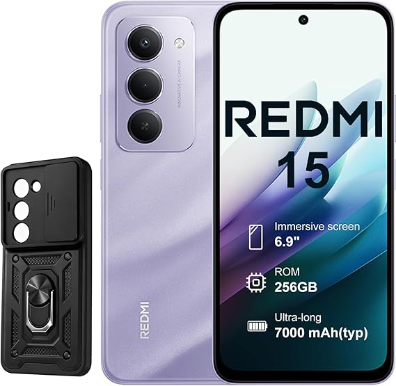 Xiaomi Redmi 15 Smartphone 2025 New - Screen 6.9" 144Hz | 50MP Dual Camera | 7000mAh | 8GB 1256GB | 4G | Purple