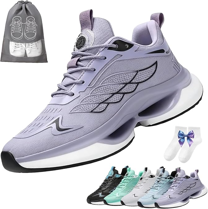 2026 New Women's Hands Free and Supportive Walking Shoes, Unisex Breathable Mesh Orthopedic Sneakers, Wide Toe Non-Slip