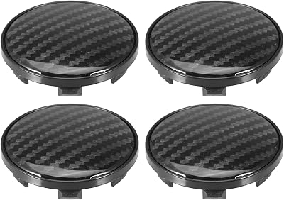 X AUTOHAUX 4 Pcs 59mm Wheel Center Hub Caps Hubcaps Covers Universal Rims Hub Cap Parts for Car Black Inner Diameter: 51mm  2.01D