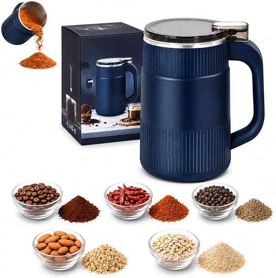 Electric Spice Grinder,Small Powder Grinder with Fine Powder Function