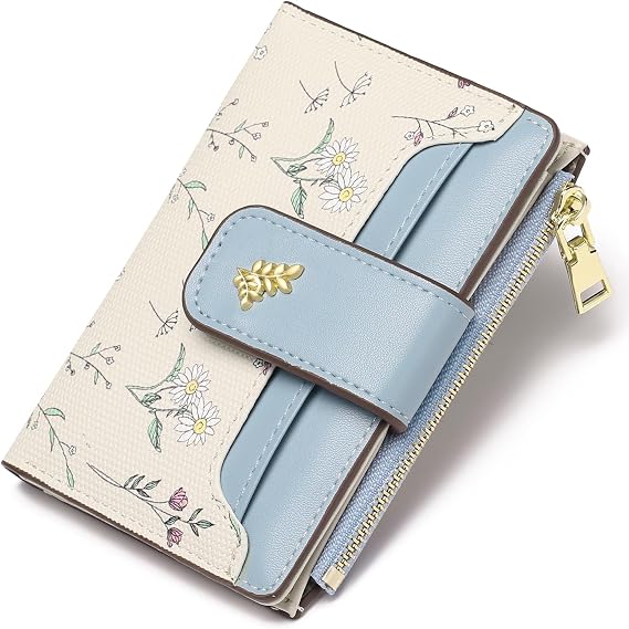 GAEKEAO Wallet Women Small RFID Vegan Leather Card Holder for Women
