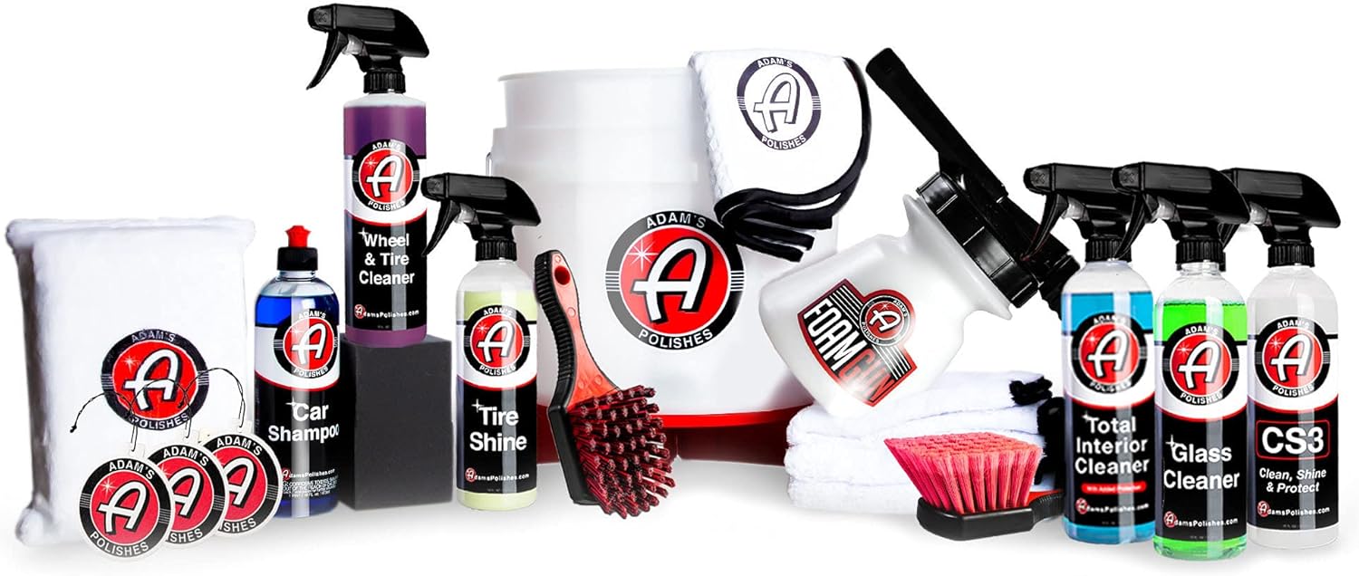 Adam's Arsenal Builder Car Cleaning Kit Essential 21-Item