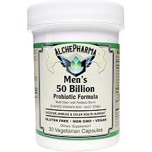 Men's 50 Billion Probiotic Formula (Proprietary Lactobacillus, Bifidobacterium Blend) W/New Preservation Technology (30 Vcaps)