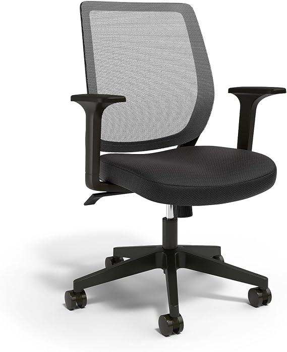 Staples Ergonomic Task Chair, Mesh, Ergonomic, Adjustable Height, Swivel