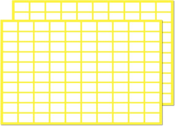 0.5" x 0.3", 2000 Pack - Small Price Stickers, White Pricing Labels