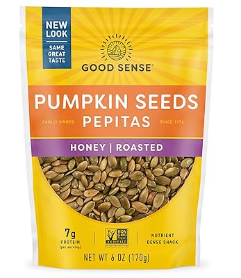Good Sense Shelled Pumpkin Seeds Pepitas, Honey Roasted Honey Roasted 6 Ounce