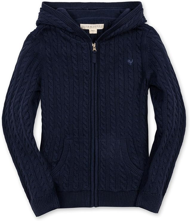 Hope & Henry Boys' Hooded Pullover Sweater