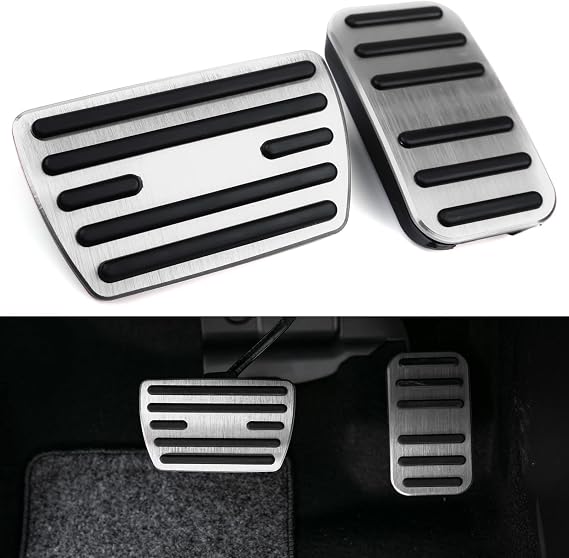 CKE for Honda Civic CR-V Odyssey Pilot Passport Ridgeline -Silver | For Civic Odyssey Ridgeline 2016-2026, CR-V 2017-2026, Pilot Passport 2019-2026, Insight 2019-2022, Foot Pedal Covers