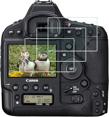 Canon 1DX Mark II Screen Protector for Canon EOS-1D X Mark II Camera,0.3mm High Definition 9H Hardness Optical LCD Premium Glass Protective Cover [3 Pack]