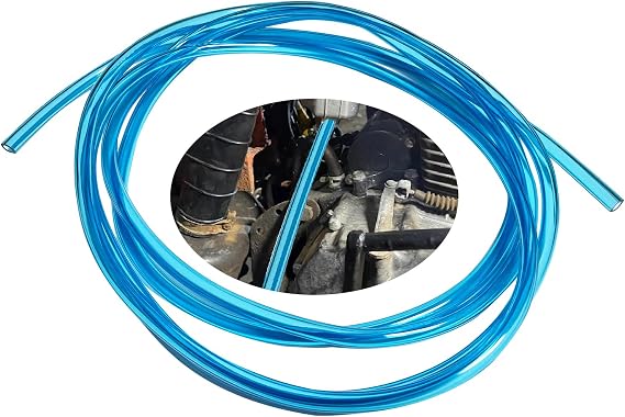 Fuel Vent Line Hose Petrol Gas Oil Tube Pipe,118.1 Inches Long 0.2 Inches Id 0.31 Inches Od Motorcycle Carburetor Fuel Pipe Universal For Atv Dirt Bike Go Kart Moped Pocket Bike (Blue)