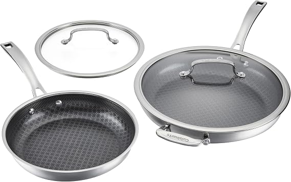 Cuisinart FusionPlus Skillet Set, Hybrid, 8" & 10, FPS4-1012