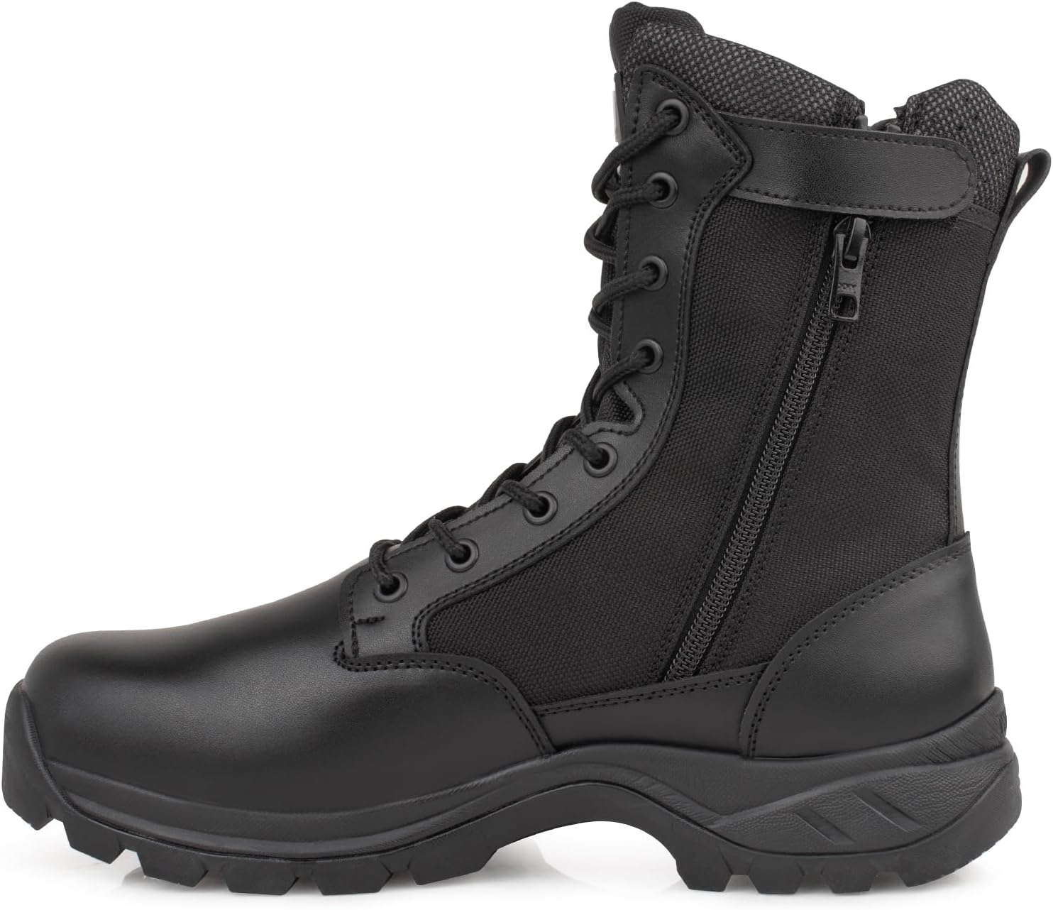 Men's Breathable Military Boots Commando Outdoor Desert Tactical Boots Combat Boots Army Patrol Boots Security Police Shoes leather with Zipper IDS-928