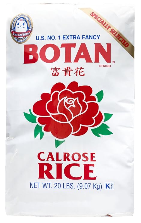 Botan Musenmai Calrose Rice, 20-Pound Bag