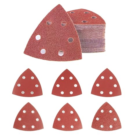 60 Pcs Mouse Sanding Pads, Multi Tool Sanding Pads for Mouse Sander Pads