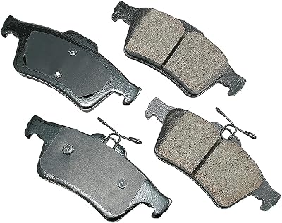 Akebono EUR1095 Euro Ultra Premium Ceramic Disc Brake Pad Kit, GREY