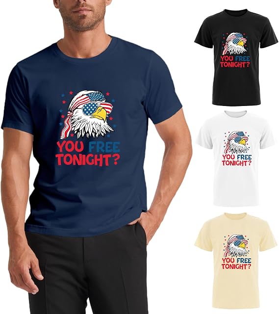 You Free Tonight Shirt, Independence Day, Merica Shirt, USA Flag Freedom Shirt Made in USA
