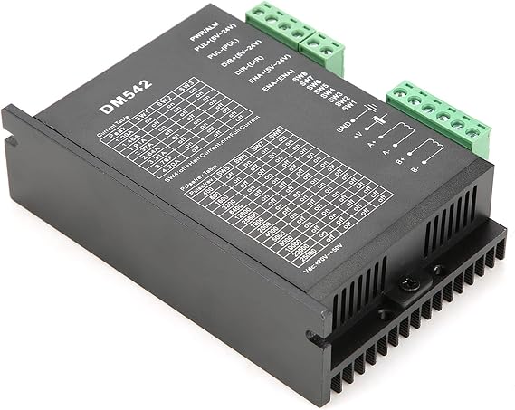Hilitand DM542 2-Phase Stepper Motor Driver, 57/86 Series Stepping CNC Motor CNC Digital Microstep Driver