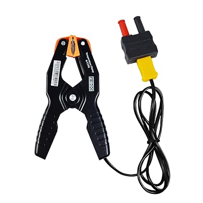 ZIBOO 69140 K-Type Thermometer, Pipe Temperature Clamp for HVACMultimeter, Temperature Sensor Probes Measures -40~392F-40~200C Compatible with Klein Tools
