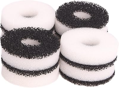 Compatible Filter Carbon Ring Service Kit Fit for Biorb Aquarium 8X Foam, 8X Carbon