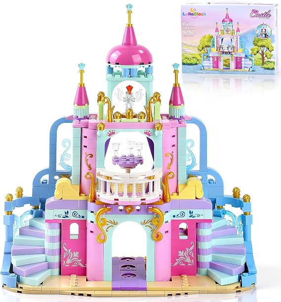 Princess Castle Building Set - Dream Princess Castle Building Toys for Girls Age 6+, Room Decor Classic Building Blocks, Building Bricks for Adults Kids 6 7 8 9 10 11 12+