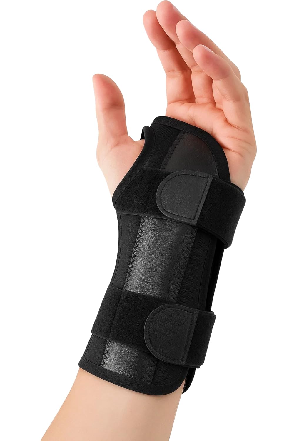 Carpal Tunnel Wrist Brace | Night Wrist Support Guard | Wrist Splint & Hand Brace | Carpal Tunnel Syndrome & Wrists Tendonitis Pain Relief with Forearm Compression | For Men & Women Left Brace