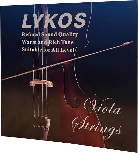 Lykos 2 Pack Full Sets Viola Strings A D G and C for 16" Viola,Experience the Rich, Resonant Tones Premium Quality for Professionals and Enthusiasts Alike.