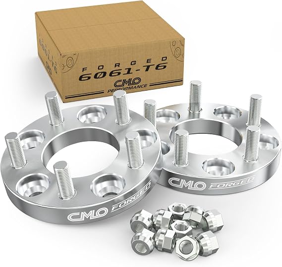CMO 25mm 5x114.3 to 5x100 Wheel Adapters 73mm Bore M12x1.5 Studs 2PCS