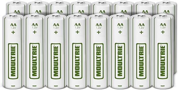 Moultrie AA Batteries, White (MCA-13295) 16 Count (Pack of 1)