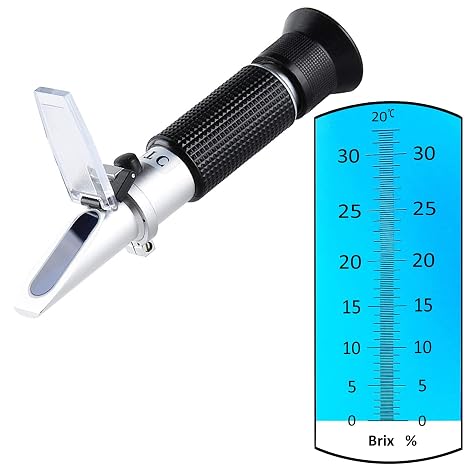 0-32% Brix Meter Refractometer with ATC Brix Tester Portble Handheld