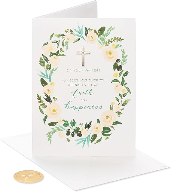 Papyrus Baptism Card (Faith and Happiness)