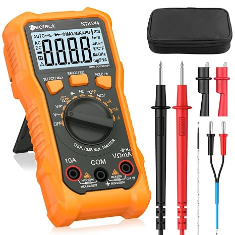 Neoteck 6000 Counts True RMS Digital Multimeter, Auto Range with NCV