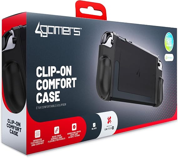 4Gamers Clip-On Controller Case Compatible with Nintendo Switch 2