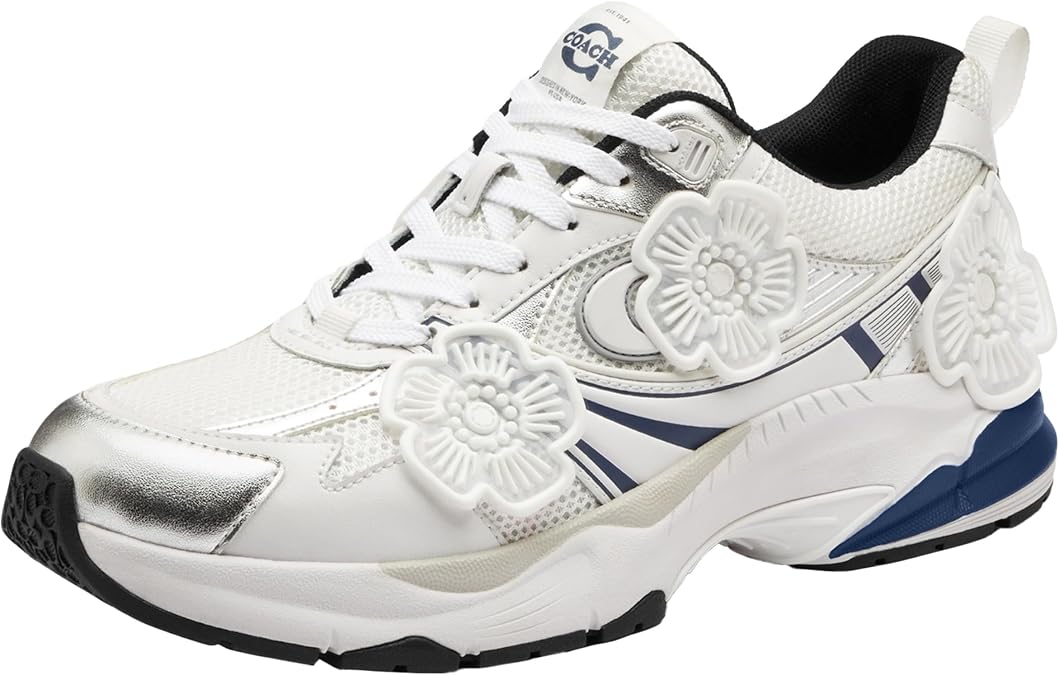 Coach Womens Mesh Sneaker with Tea Rose
