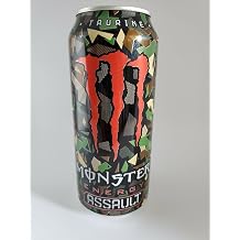 Monster Energy Drink, Assault, 16-Ounce Cans Pack of 12