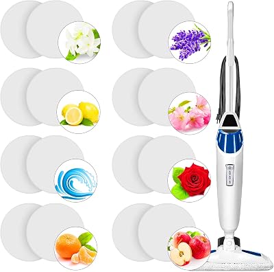 Maitys 24 Pcs Replacement Steam Mop Scent Discs Fragrance Scented Pads 8 Different Fragrance Discs Compatible with Bissell Powerfresh and Symphony Series Fits Model 1940, 1806 and 113224 Pieces