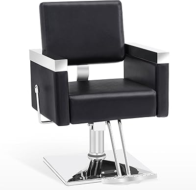 BarberPub Classic Recline Hydraulic Barber Chair Salon Spa Chair Hair Styling Beauty Equipment 3021 Black