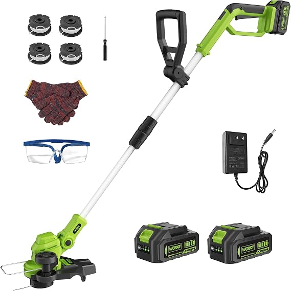 WORKIT 20V 3-in-1 Weed Eater/Edger/Mini Mower, Cordless Weed Wacker