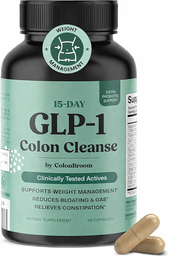 ColonBroom 15 Day GLP-1 Colon Cleanse & Detox, Probiotics & Magnesium