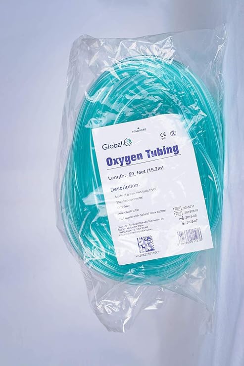 Carefusion Crush Resistant Oxygen Tubing - 50' Tubing, Green - 1 Each Each