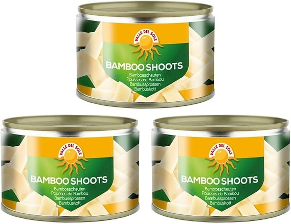 Valle Del Sole Bamboo Shoots, 227g | Pack of 3 | Nor Mai | Good Source of Protein | Suitable for Vegetarians .