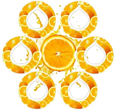 20 Flavor Fruit Pods For Air Water Bottle750ml, Scent Rings Water Bottles Accessory, 0% Sugar 0% calorie Fruit Fragrance Podsfor Daily Exercise Boost Drinking Water 6 Orange Pods