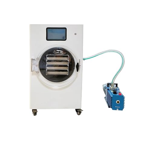 Freeze Dryer 4.3ft2 Capacity with -45C Refrigeration and Rotory Vacuum Pump for Home and Lab Use