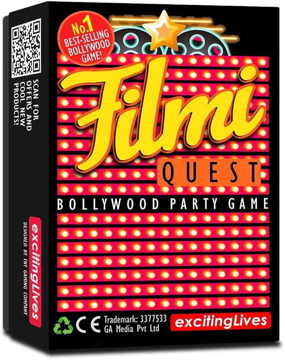 exciting Lives Filmi Quest Bollywood Trivia Game for Family and Friends