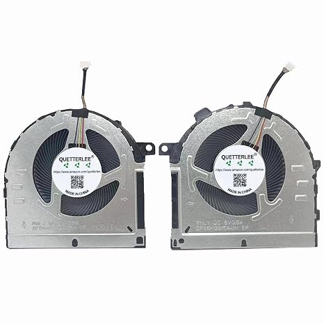Replacement New CPU and GPU Cooling Fan for Lenovo ideapad Gaming 3-15ACH6 3-15IHU6 82K2 Series 5H40S20431 DFS5M325063B1H FNLX DFS5K12B159A1H FNLY BAPB0809R5HY001 BAPB0809R5HY002 DC5V Fan