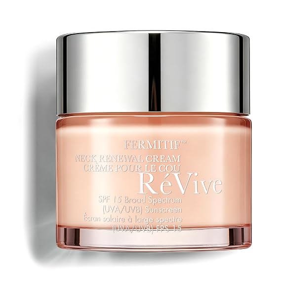 ReVive Fermitif Neck Renewal Cream SPF 15, Neck Tightening Cream for Lifting & Smoothing, Daily Neck Firming Moisturizer with Bio-Renewal Peptide & Bio-Firming Peptide, 2.5 oz
