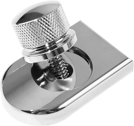 Silvery Chrome for Harley Seat Bolt | Stainless Steel Bolt/Screw with Mounting Knob Cover | Compatible for Harley-Davidson 1996-2024