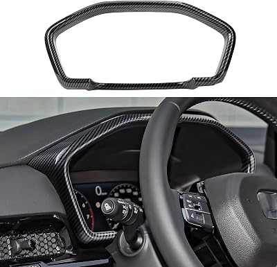 CKE Compatible with 2023 2024 2025 Honda CR-V Accessories Car Center Console Cover Dashboard Cover Trim Frame -Carbon Fiber Style